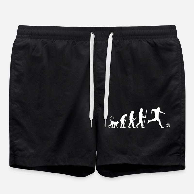 Fußball Evolution - Badeshorts - Schwarz