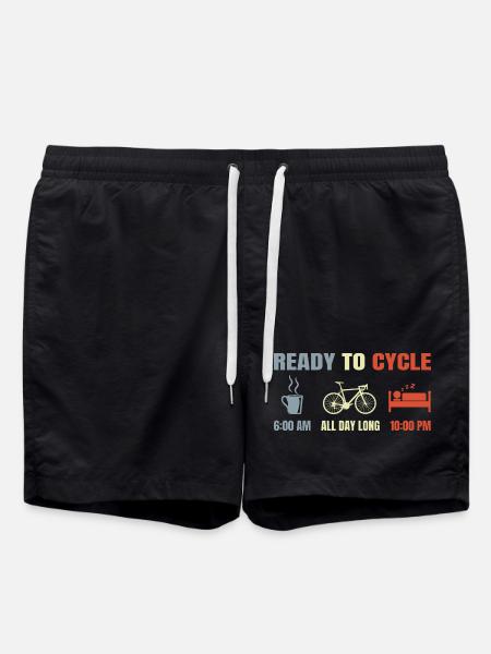 Cyclists schedule - Swim Trunks - black