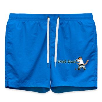 chat graffiti dogs suck - Short de bain - cobalt blue - Devant