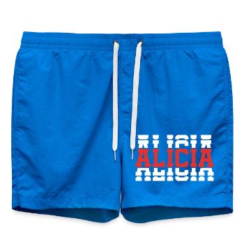 t-shirt Alicia t-shirt idée cadeau texte empilé - Short de bain - cobalt blue - Devant