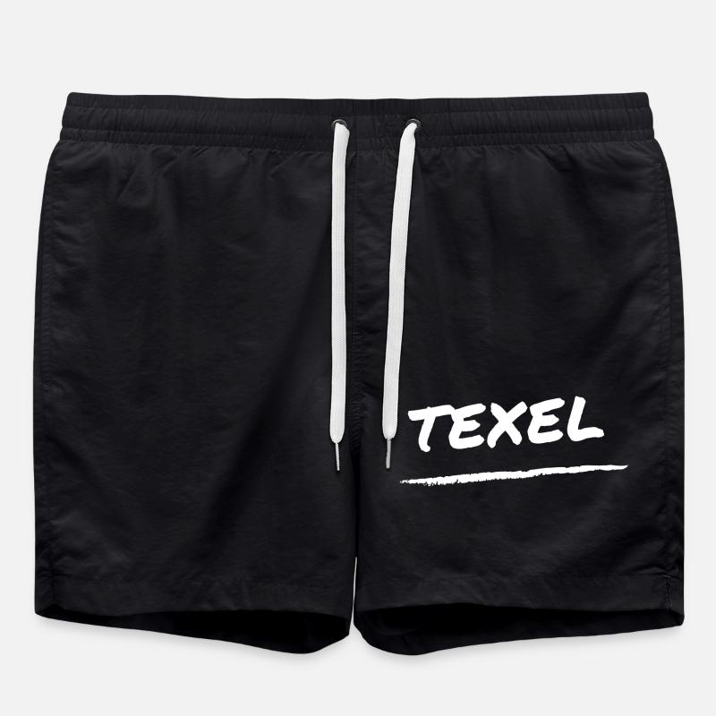 Texel Schriftzug - Badeshorts - Schwarz