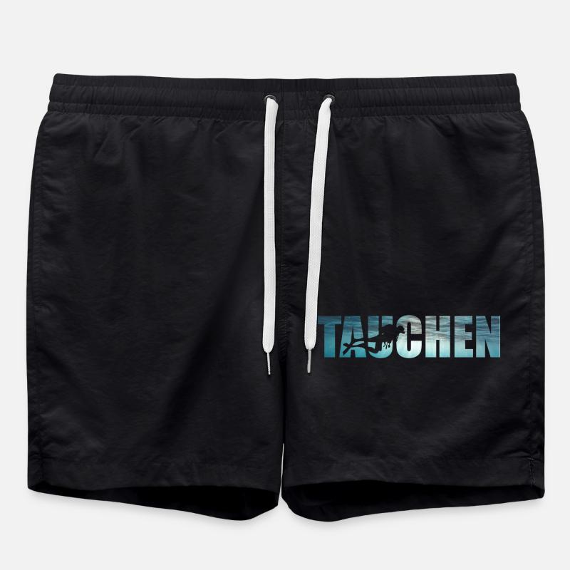 Taucher Dive Divemaster Tauchen Diver - Badeshorts - Schwarz