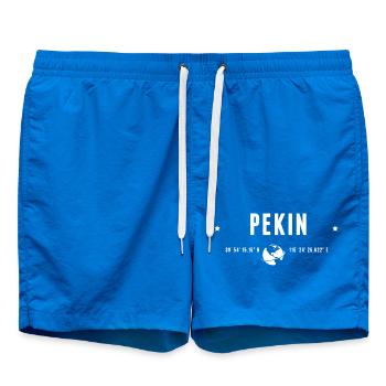 Pékin Coordonnées Géographiques Stylisées - Short de bain - cobalt blue - Devant