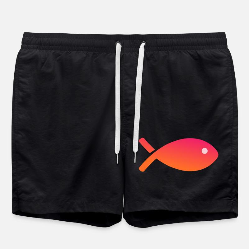 POISSON. POISSON D'AVRIL - Short de bain - noir