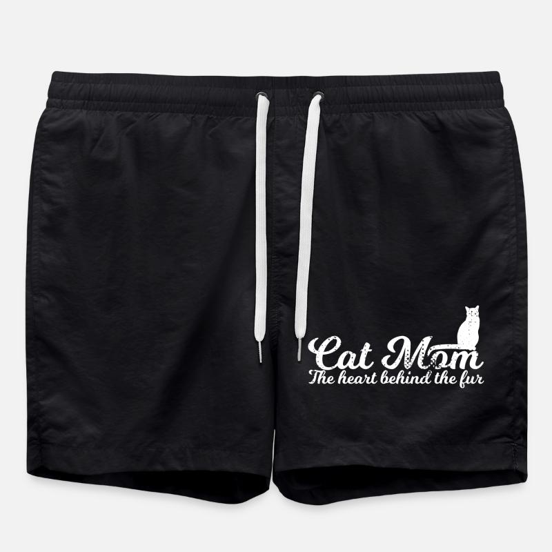 Katzenmutter - Badeshorts - Schwarz