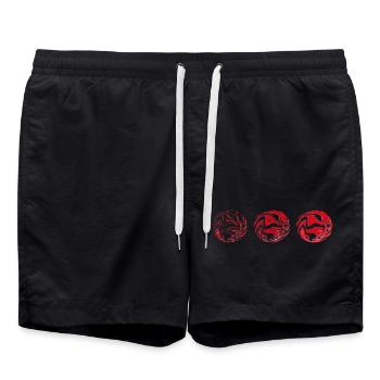 Fireball - Swim Trunks - black - Front - AI Model Male 185 light (185cm)