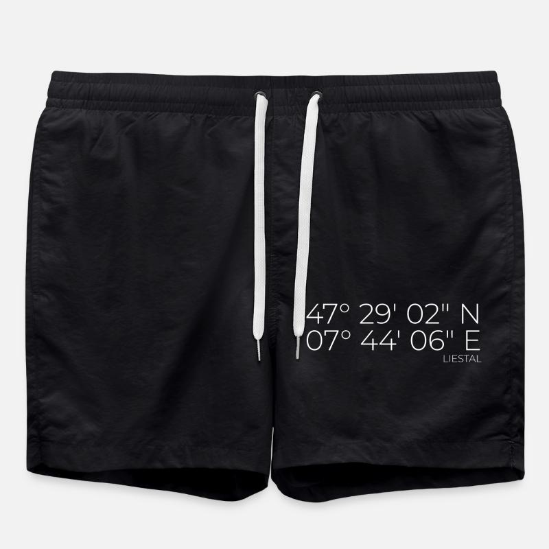 Coordonnées Liestal Suisse - Short de bain - noir