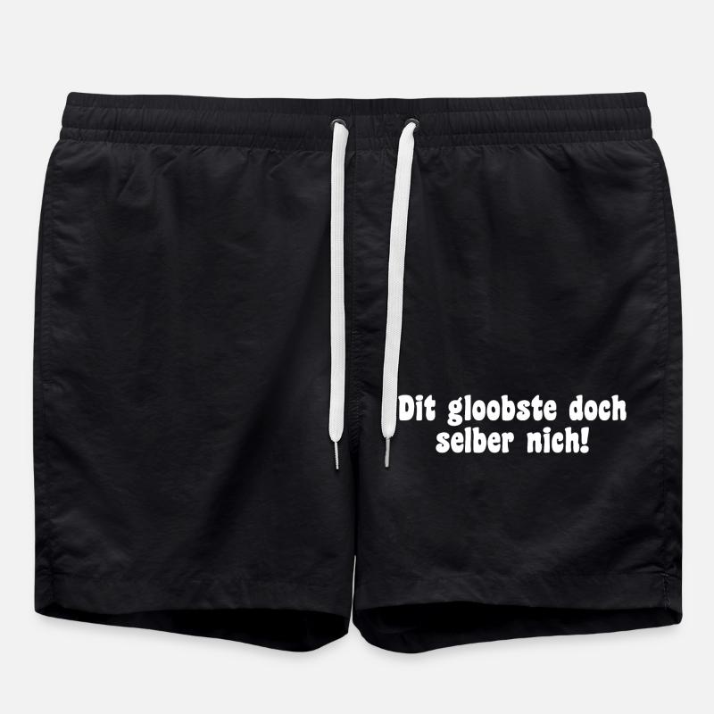 Berlin Saying Dialect - Swim Trunks - black