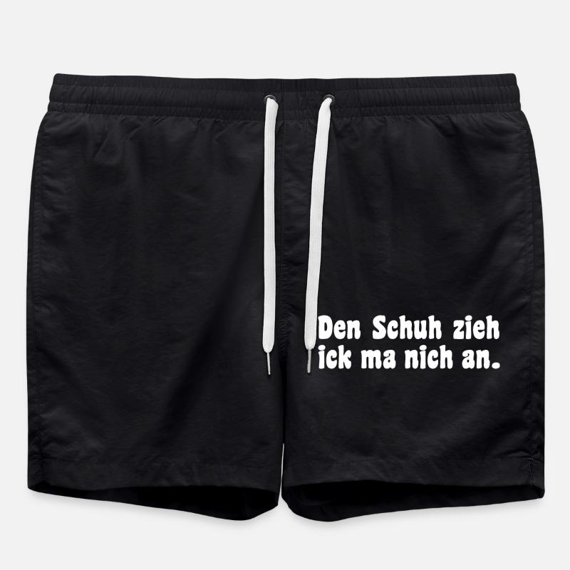Dicton en dialecte berlinois - Short de bain - noir