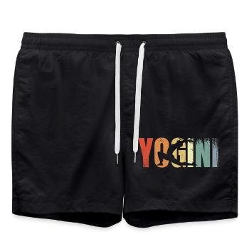 Yogini Vintage Look - Swim Trunks - black - Front - AI Model Male 185 light (185cm)