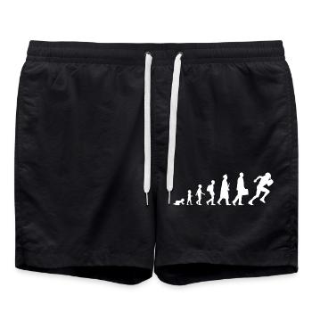 De l’enfant au joueur de football - Short de bain - noir - Devant - AI Model Male 185 light (185cm)