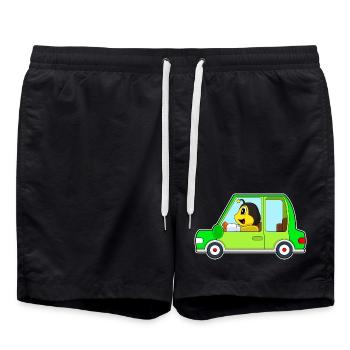 Biene Auto - Badeshorts - Schwarz - Vorne - AI Model Male 185 light (185cm)