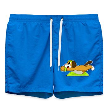 Dog Abdominal Training Bodybuilding - Swim Trunks - cobalt blue - Front