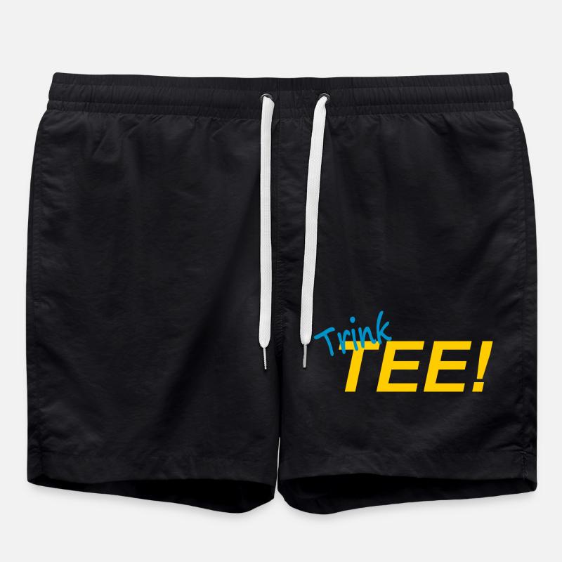 TRINK TEE! - Badeshorts - Schwarz