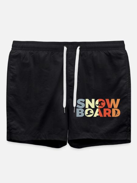 Snowboard lovers - Swim Trunks - black