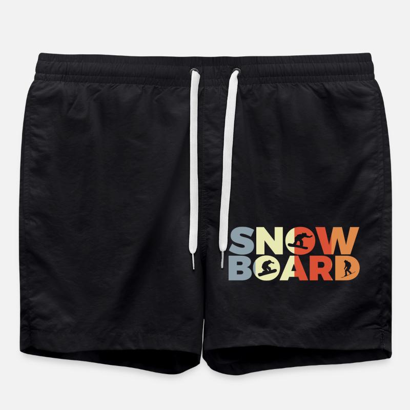 Snowboard lovers - Swim Trunks - black