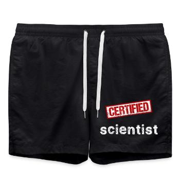 Scientifique - Short de bain - noir - Devant - AI Model Male 185 light (185cm)