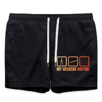 Architecture Weekend - Swim Trunks - black - Front - AI Model Male 185 light (185cm)