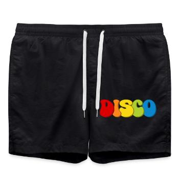 Discothèque - Short de bain - noir - Devant - AI Model Male 185 light (185cm)