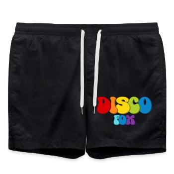 Disco Fox - Swim Trunks - black - Front - AI Model Male 185 light (185cm)