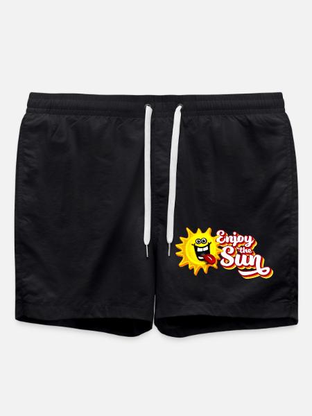 Profitez du soleil / Sensation estivale / Look rétro - Short de bain - noir