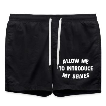 Permettez-moi de me présenter - Short de bain - noir - Devant - AI Model Male 185 light (185cm)