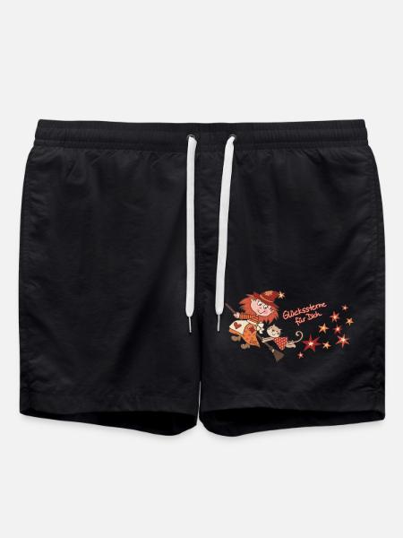 Glückssterne für Dich - Badeshorts - Schwarz