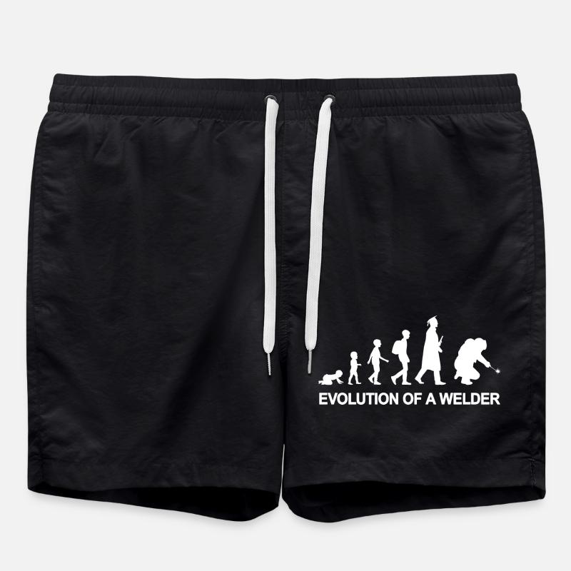 Evolution of a welder - Swim Trunks - black