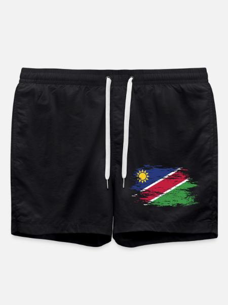 Namibia flag used - Swim Trunks - black