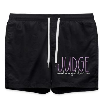 Juge Proud Daughter Doux Cadeau - Short de bain - noir - Devant - AI Model Male 185 light (185cm)