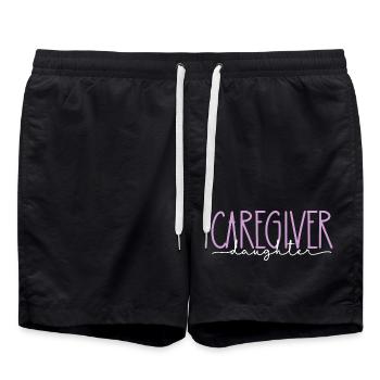 Geriatric Nurse Proud Daughter Cute Gift - Swim Trunks - black - Front - AI Model Male 185 light (185cm)