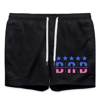 Papa Limited Edition - Badeshorts - Schwarz - Vorne - AI Model Male 185 light (185cm)