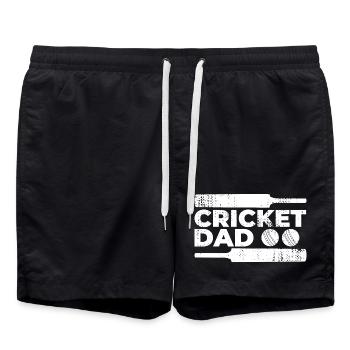Cricket Father - Swim Trunks - black - Front - AI Model Male 185 light (185cm)