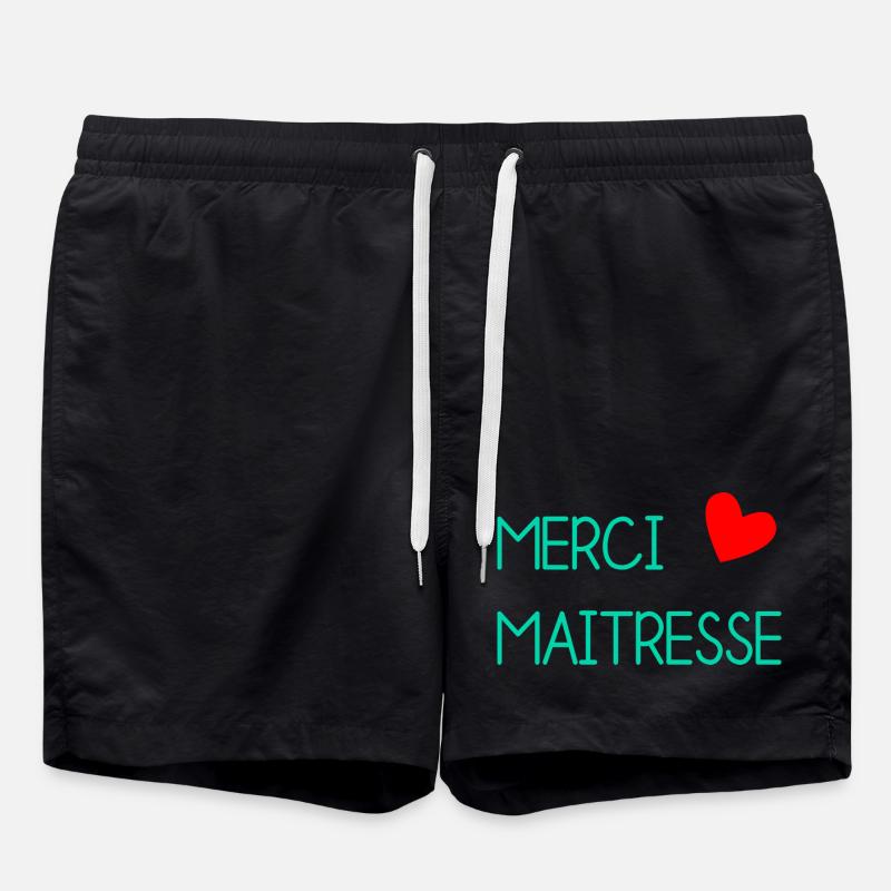 MAÎTRESSE. MERCI. MERCI MAÎTRESSE - Short de bain - noir