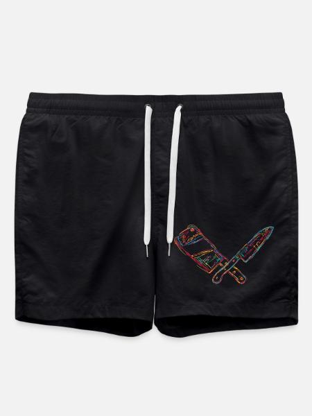 Couperet rétro - Short de bain - noir