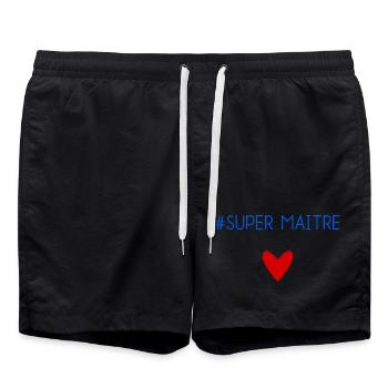 MEISTER. MEISTER. VIELEN DANK. DANKE, MEISTER. MEISTER - Badeshorts - Schwarz - Vorne - AI Model Male 185 light (185cm)