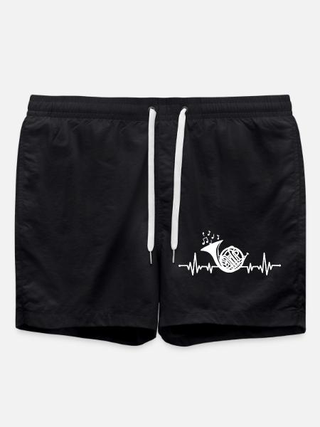 Waldhorn - Badeshorts - Schwarz