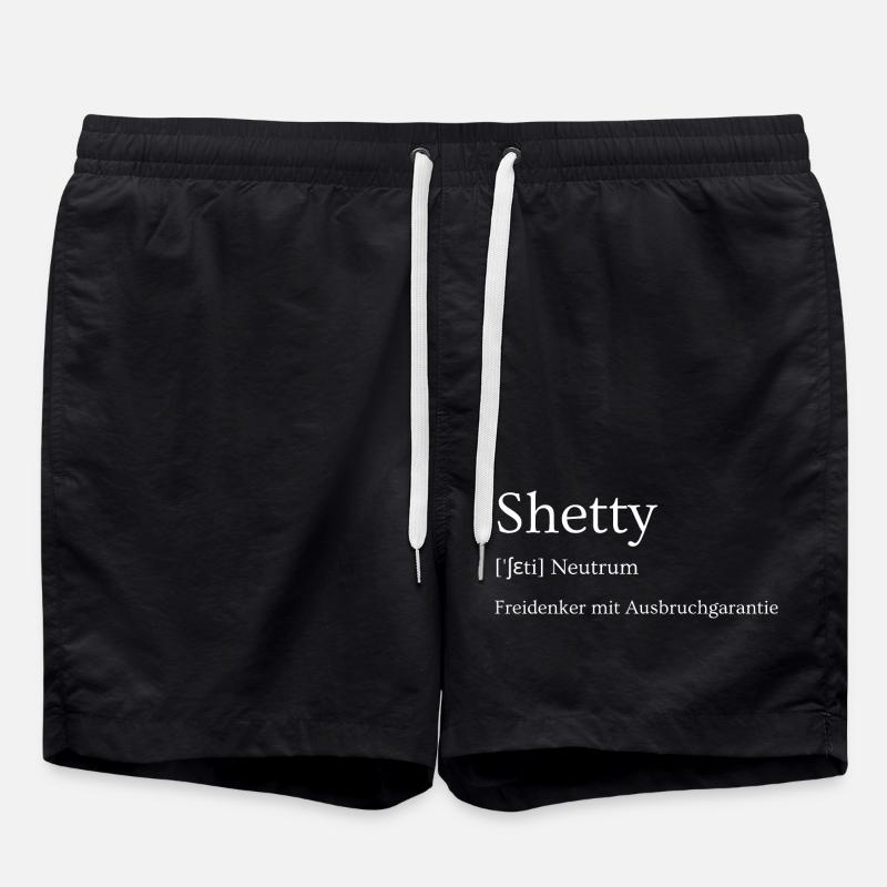 Shetland Pony Shetty Freethinker Escape Artist - Swim Trunks - black