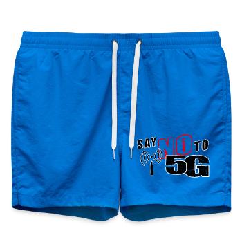 DITES NON À LA 5G - ALLÉGATION - Short de bain - cobalt blue - Devant