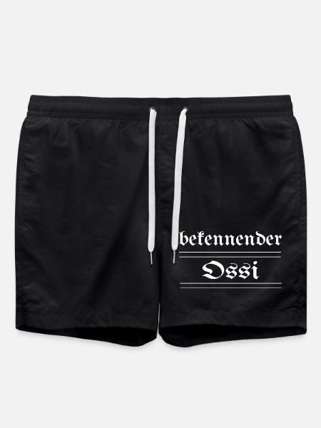 bekennender Ossi - Badeshorts - Schwarz