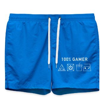100% Gamer (Version Blanche) - Short de bain - cobalt blue - Devant