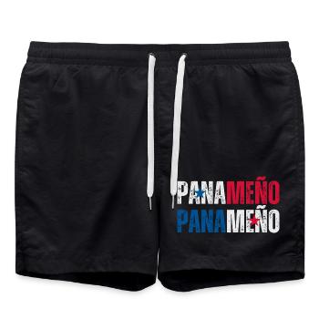 Drapeau panaméen, fierté panaméenne - Short de bain - noir - Devant - AI Model Male 185 light (185cm)