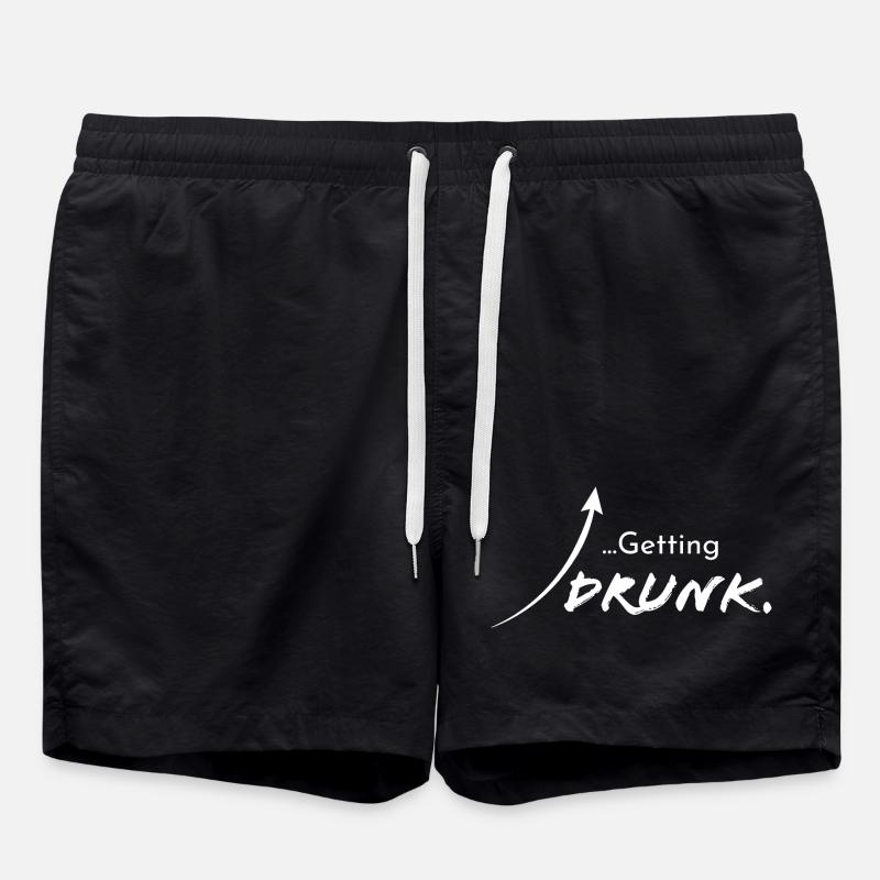 Getting drunk, version 2 - Swim Trunks - black