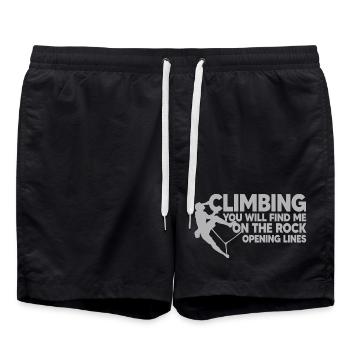 ESCALADE, ESCALADE, lignes d’ouverture - Short de bain - noir - Devant - AI Model Male 185 light (185cm)