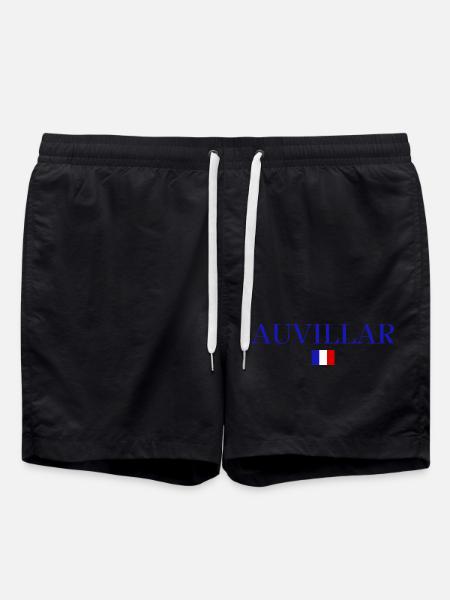 AUVILLAR - Conception du drapeau français. - Short de bain - noir
