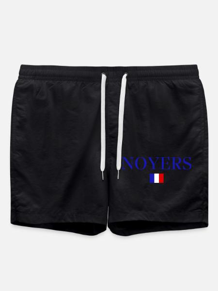 NOYERS-Conception du drapeau français - Short de bain - noir