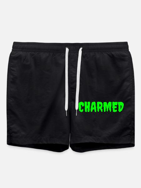 Enchanted Forest Mythical Creature Design - Swim Trunks - black