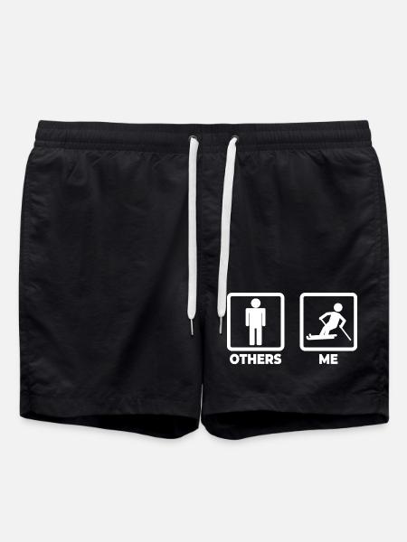 Skier Joke - Swim Trunks - black