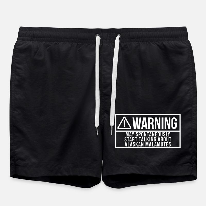 Alaska-Malamute - Badeshorts - Schwarz