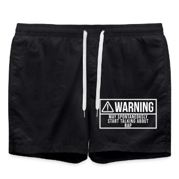 Rap - Swim Trunks - black - Front - AI Model Male 185 light (185cm)
